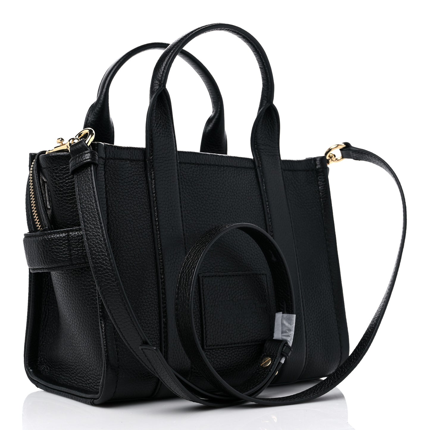 Grained Calfskin Small The Tote Bag Black
