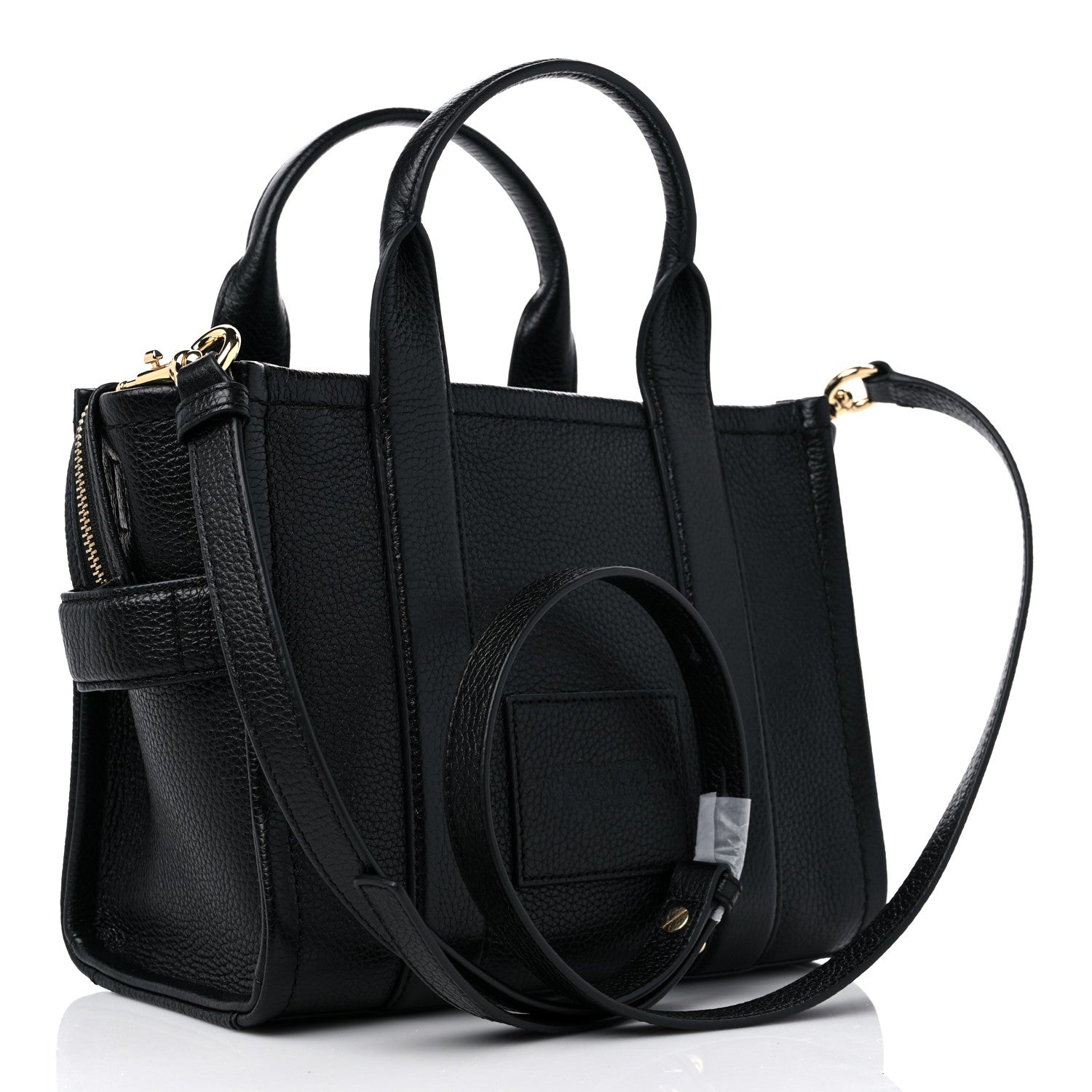 Marc Jacobs Grained Calfskin Small The Tote Bag Black 3 of 9