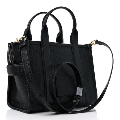 Marc Jacobs Grained Calfskin Small The Tote Bag Black 3 of 9