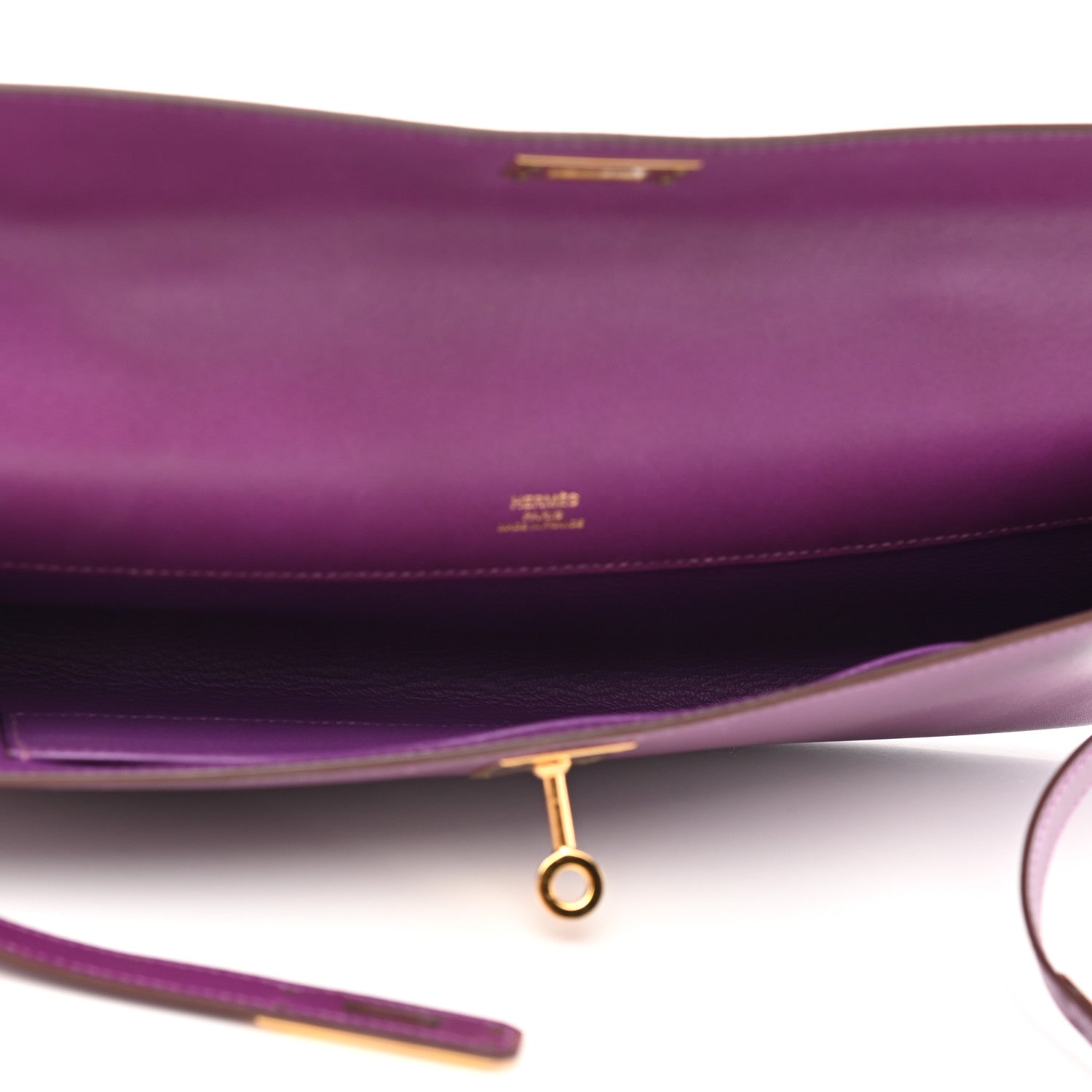 Hermes Swift Kelly Cut Clutch Pochette Anemone 5 of 12