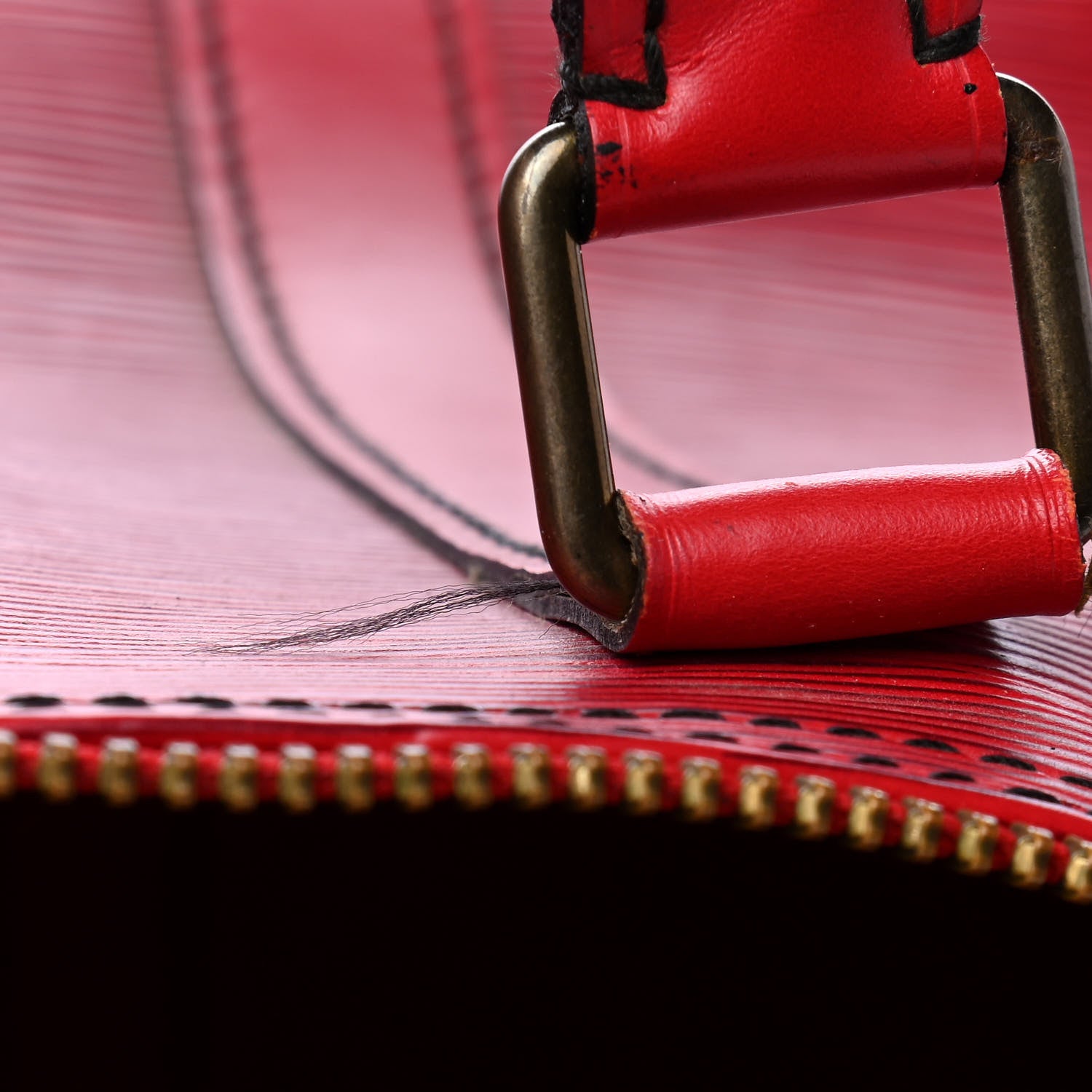 Louis Vuitton Epi Keepall 50 Castillan Red 7 of 10