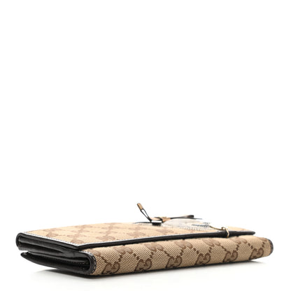 Gucci Monogram Guccioli Brando Chihuahua Continental Wallet Dark Brown 4 of 10