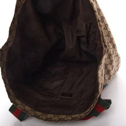 Gucci GG Monogram Medium Web Handle Vertical Tote Dark Brown 5 of 10
