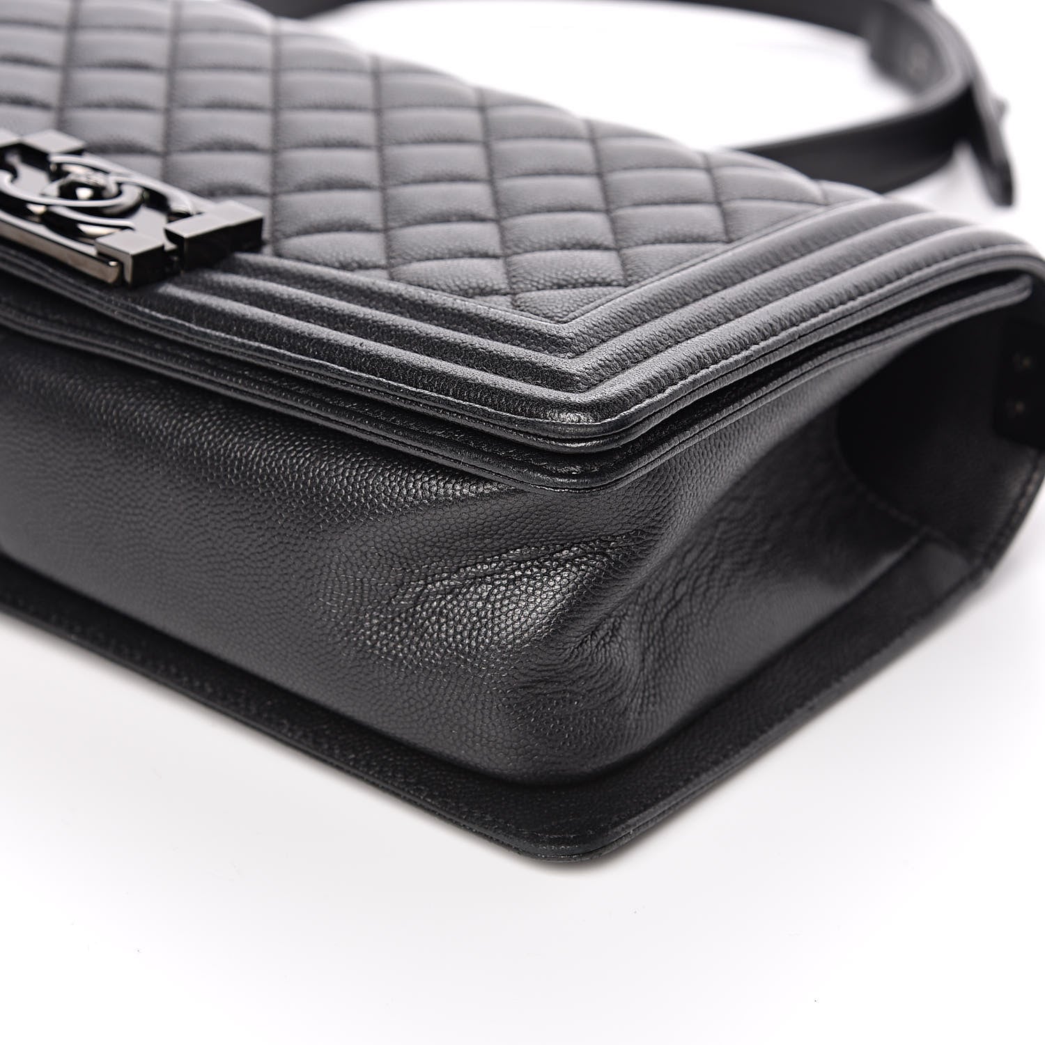 Chanel Caviar Quilted Medium Boy Flap So Black 9 of 11