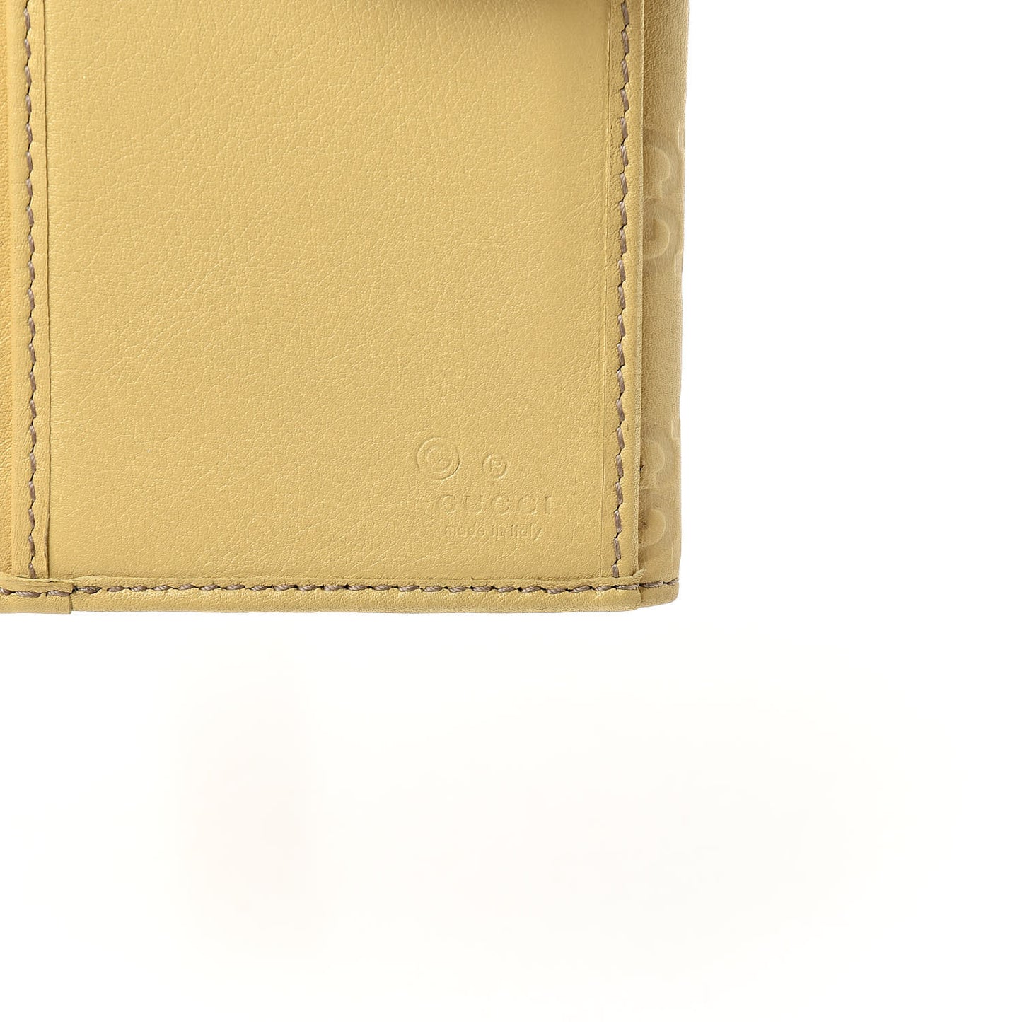 Guccissima Continental Wallet Yellow