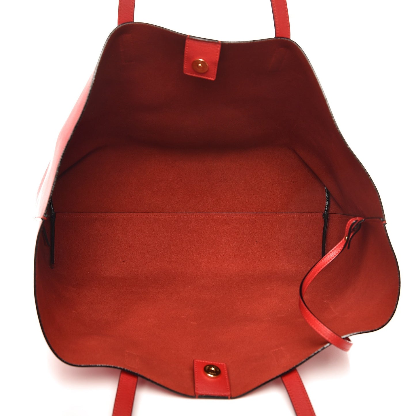 Calfskin Large Shopping Tote Red