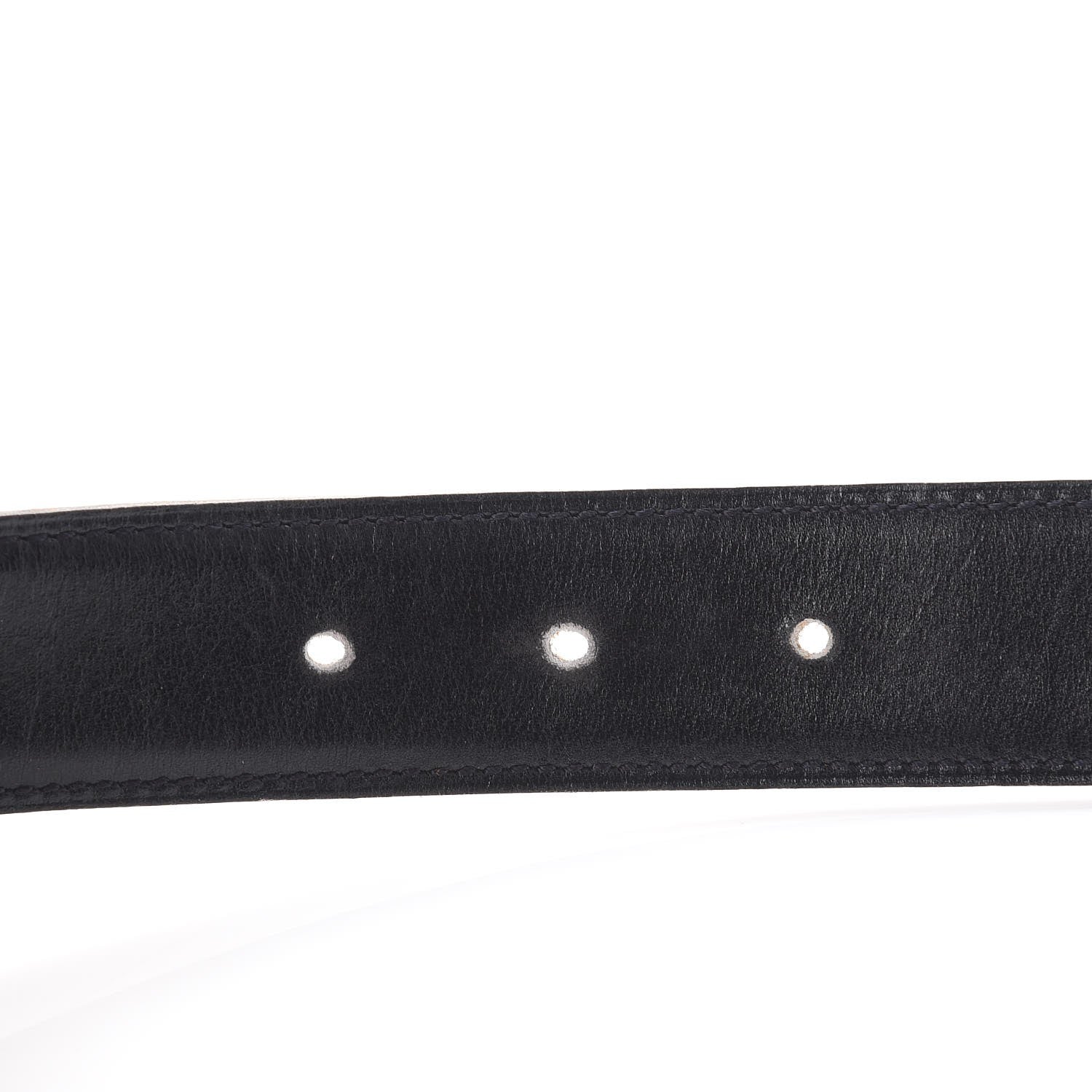 Hermes Box Courchevel 32mm H Belt 65 Black Gold 11 of 11