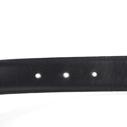 Hermes Box Courchevel 32mm H Belt 65 Black Gold 11 of 11
