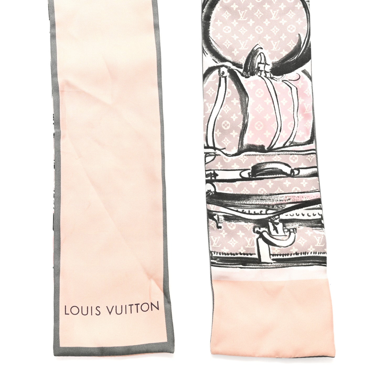 Silk Monogram Trunks Bandeau Rose Poudre