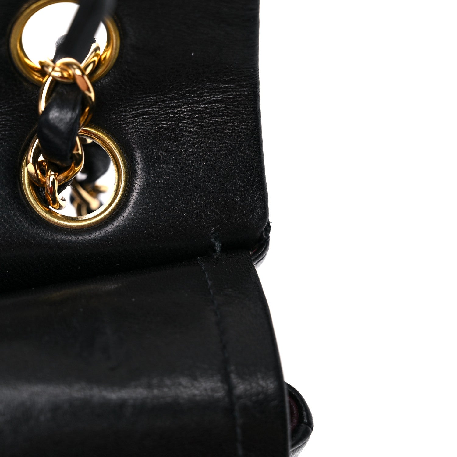 Chanel Lambskin Quilted Medium Double Flap Black 12 of 12