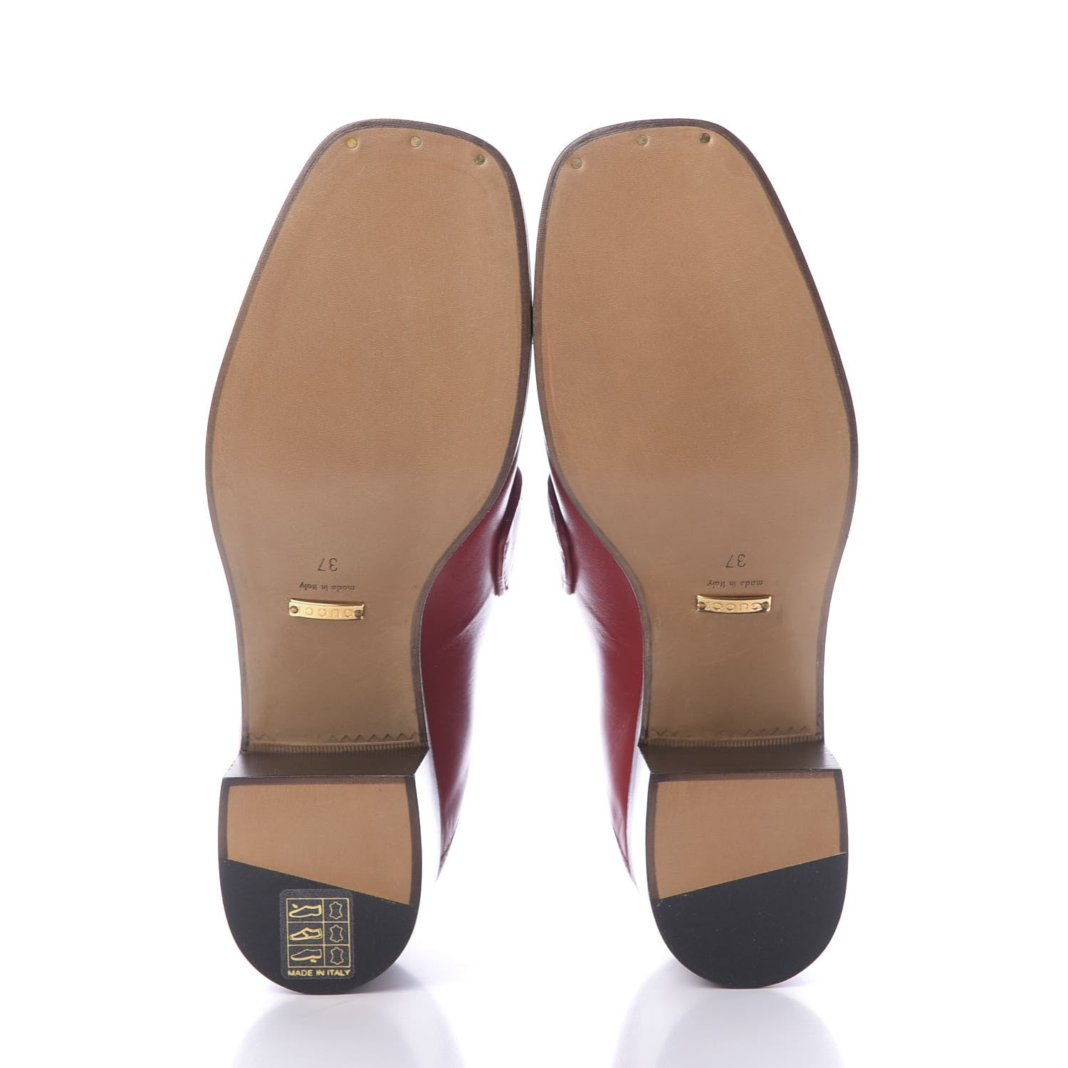 Gucci Malaga Kid Horsebit Loafer Pumps 37 Hibiscus Red 7 of 12