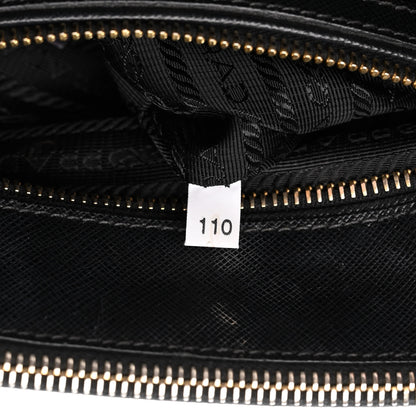 Prada Saffiano Small Galleria Double Zip Tote Black 13 of 35