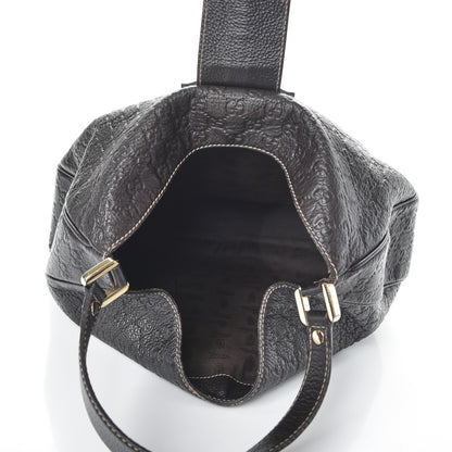 Gucci Guccissima Large New Ladies Web Hobo Dark Brown 5 of 7