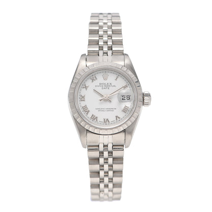 Rolex Stainless Steel 26mm Oyster Perpetual Date Watch White 79240 1 of 6