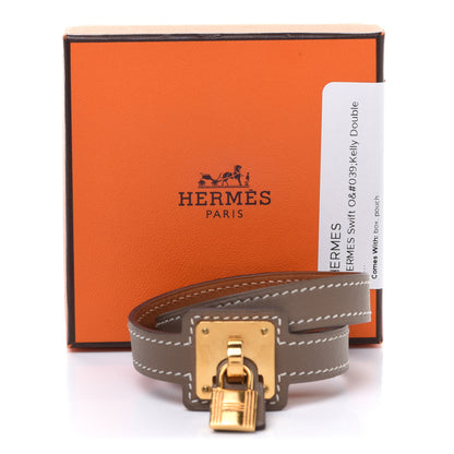 Hermes Swift O'Kelly Double Tour Bracelet T2 Etoupe 10 of 10