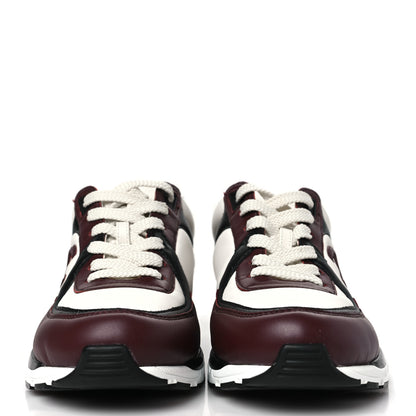 Chanel Calfskin CC Sneakers 36 Brown White Black 2 of 10