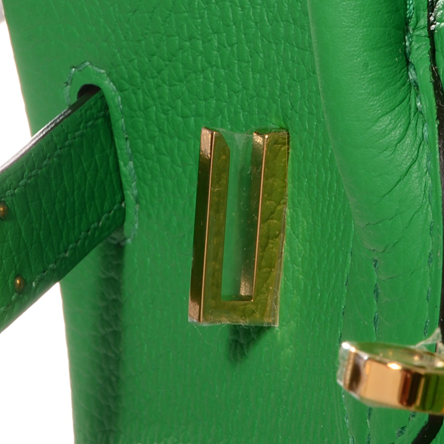 Hermes Taurillon Clemence Birkin 35 Bambou Bamboo 9 of 12