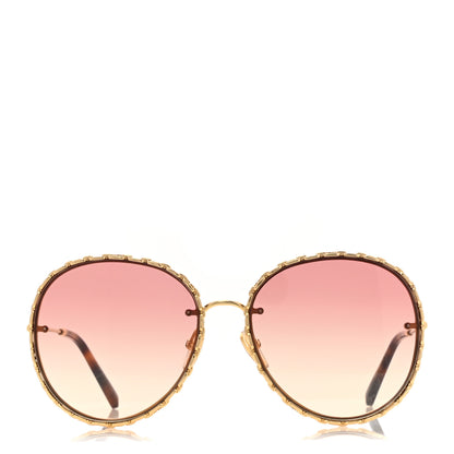 Louis Vuitton Metal LV Ring Round Sunglasses Z1623W Gradient Pink 2 of 7