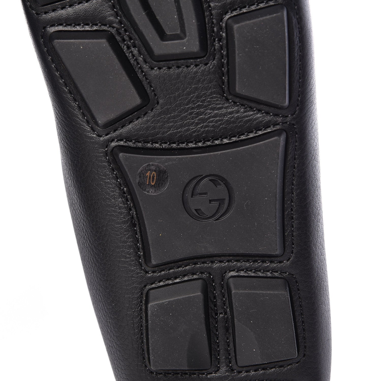 Gucci Hebron Calfskin Mens Horsebit Loafers 10 Black 7 of 9