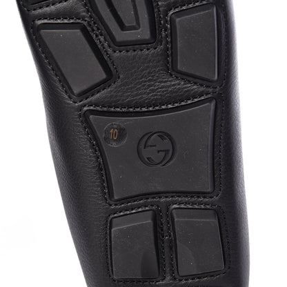 Gucci Hebron Calfskin Mens Horsebit Loafers 10 Black 7 of 9