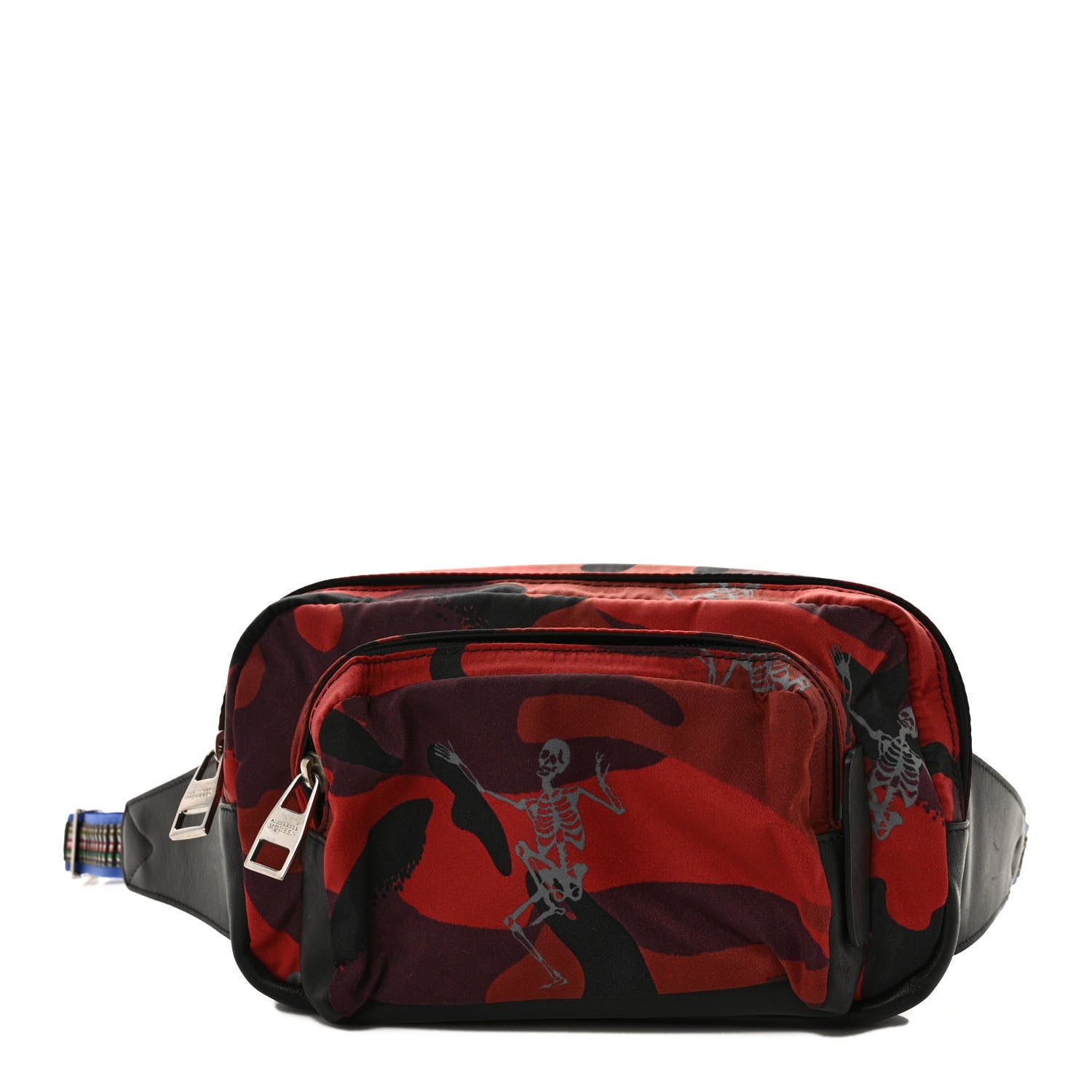 Alexander McQueen Nylon Camoflauge Belt Bag Red Multicolor 1 of 7