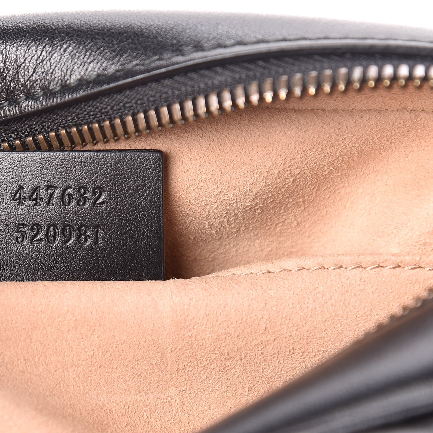 Gucci Calfskin Matelasse Small GG Marmont Chain Shoulder Bag Black 9 of 10