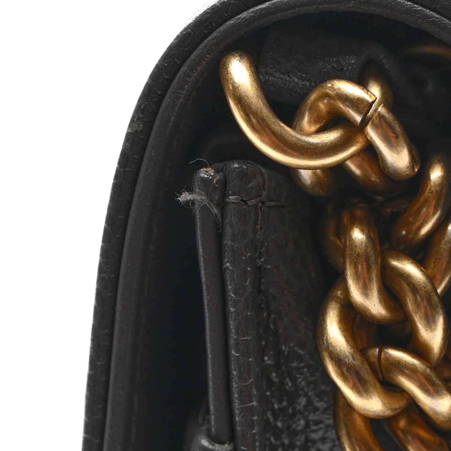 Chanel Caviar Quilted Boy Wallet On Chain WOC Grey 11 of 12