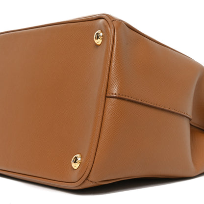 Prada Saffiano Lux Extra Large Galleria Double Zip Tote Caramel 9 of 9