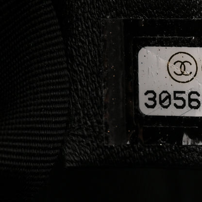 Chanel Tweed Quilted Kiss Lock Clutch Black 6 of 9