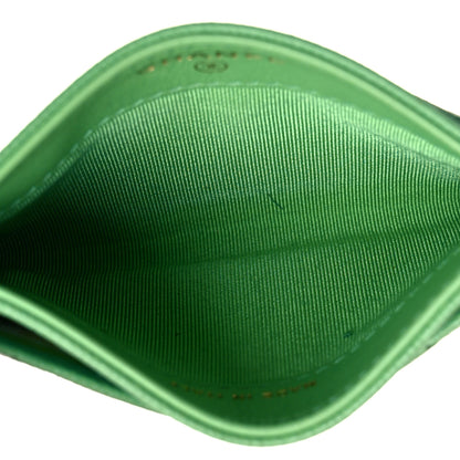 Chanel Caviar Quilted Card Holder Green 5 of 14