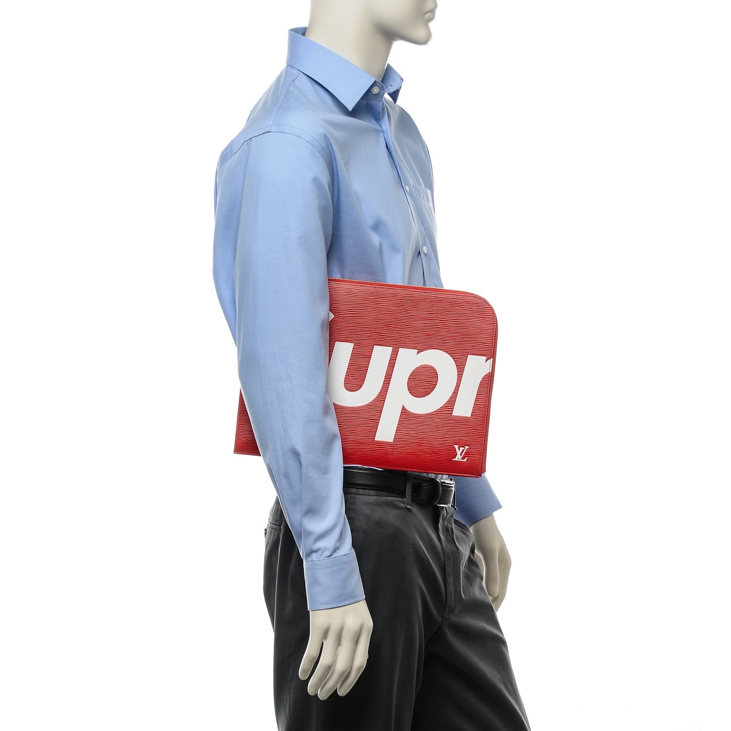Louis Vuitton X SUPREME Epi Pochette Jour GM Red 2 of 7
