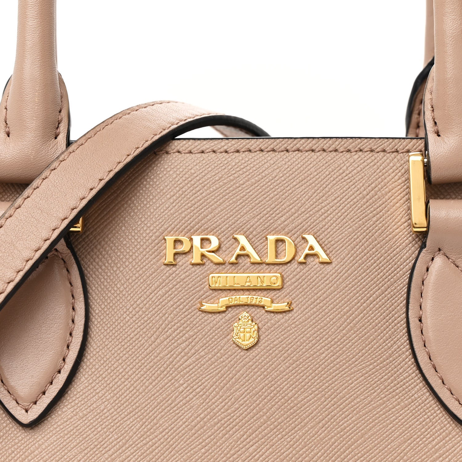 Prada Saffiano Soft Calfskin Small Zippered Tote Cipria 8 of 12