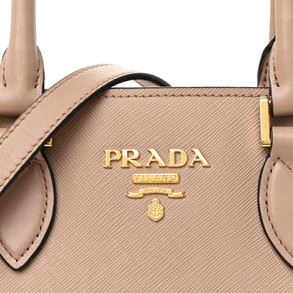 Prada Saffiano Soft Calfskin Small Zippered Tote Cipria 8 of 12