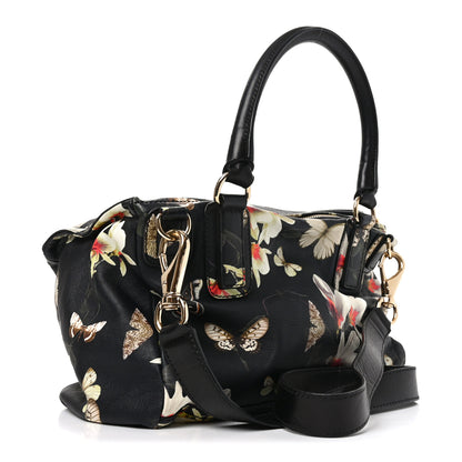 Givenchy Lambskin Magnolia Print Medium Pandora Black 3 of 10