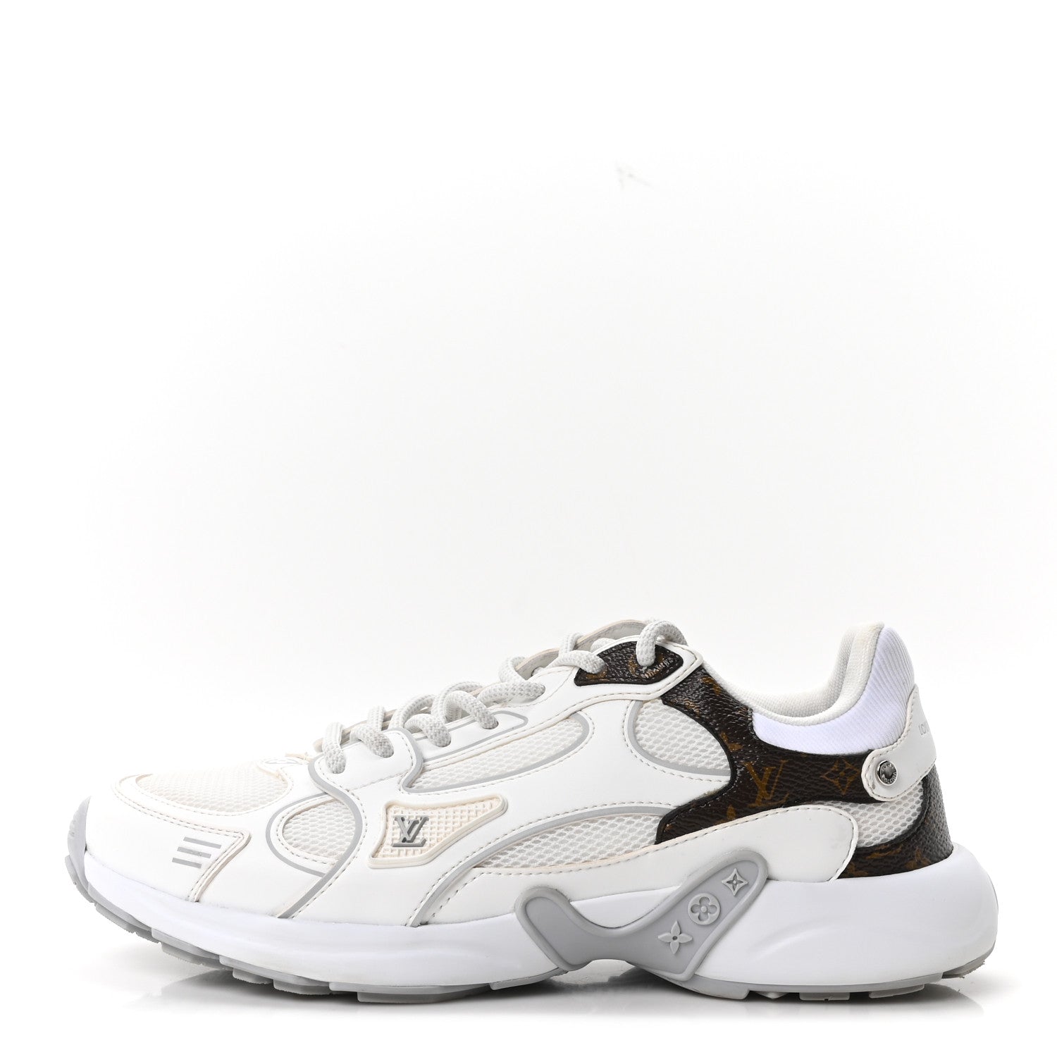 Louis Vuitton Mesh Monogram LV Olympia Sneakers 35.5 White 1 of 9