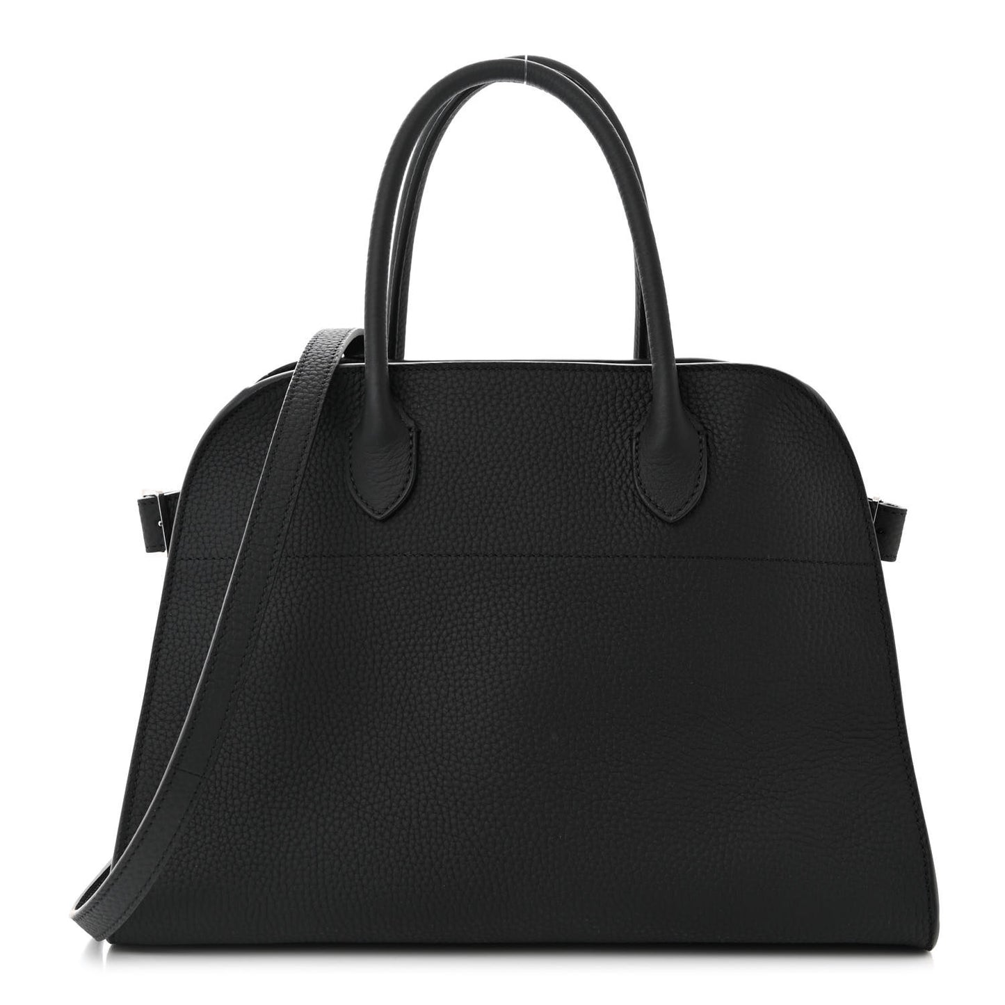 Matte Grained Calfskin Soft Margaux 12 Black