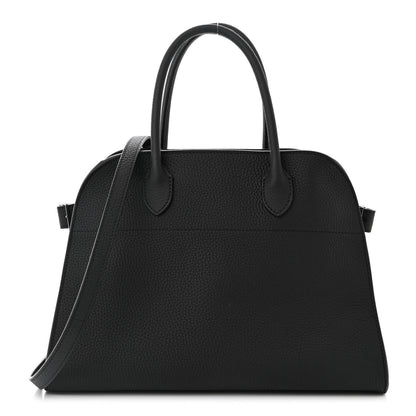 The Row Matte Grained Calfskin Soft Margaux 12 Black 1 of 10