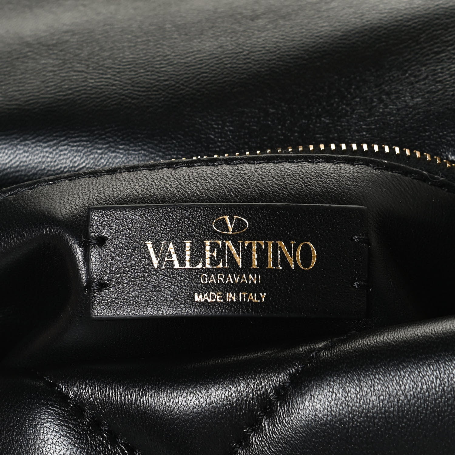 Valentino Garavani Nappa Large Roman Stud Shoulder Bag Black 6 of 10