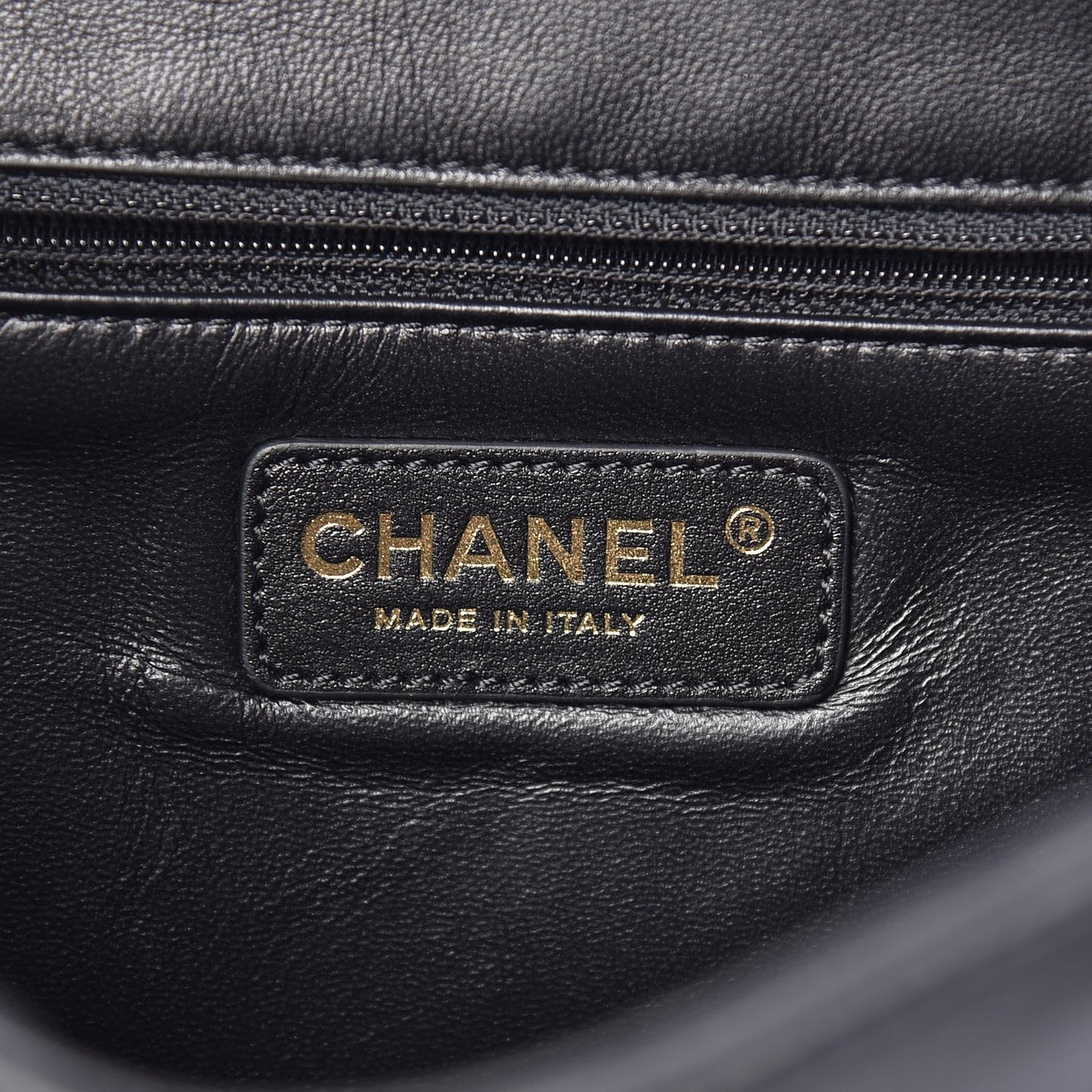 Lambskin Quilted Chain Backpack Black