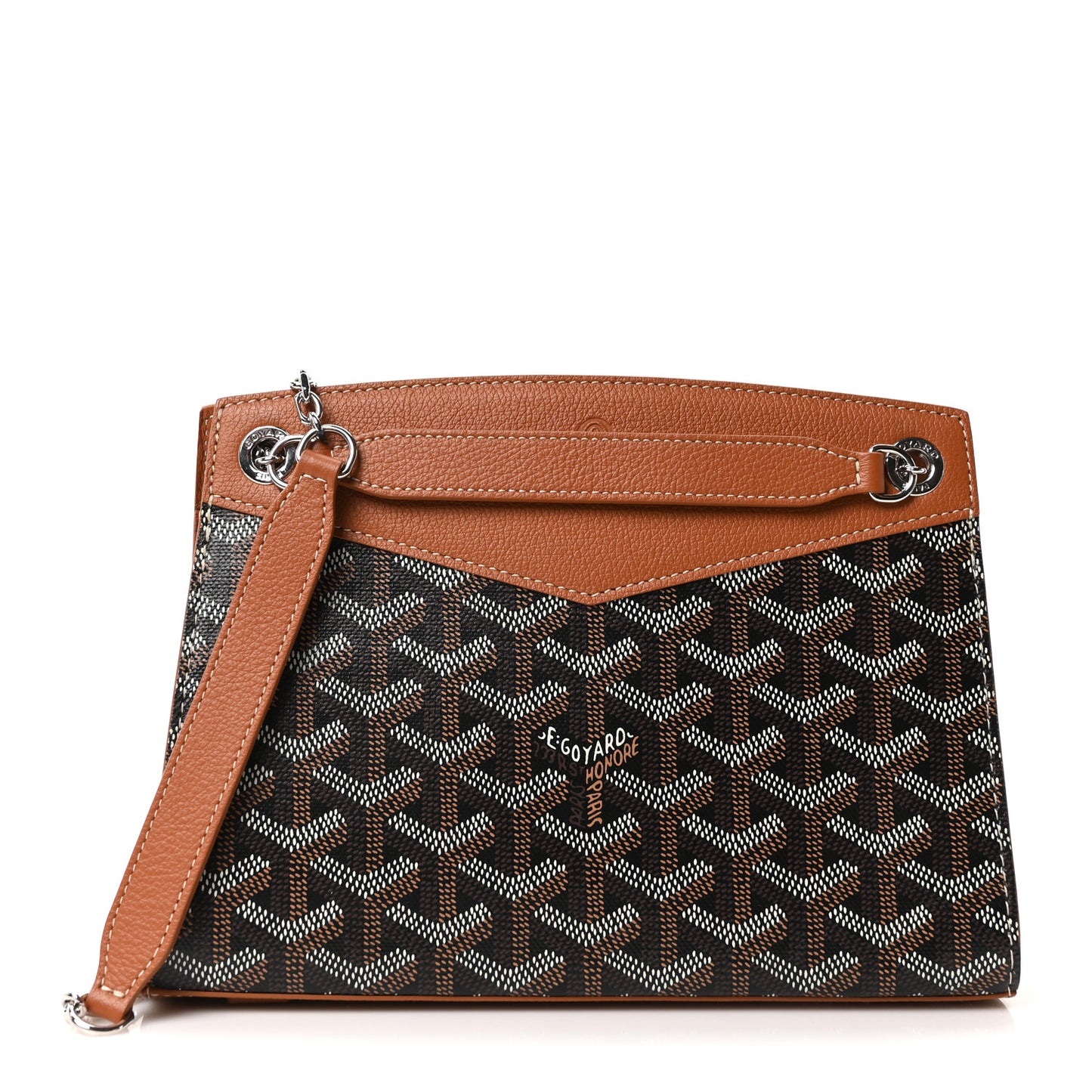 Goyardine Mini Rouette Structure Black Tan