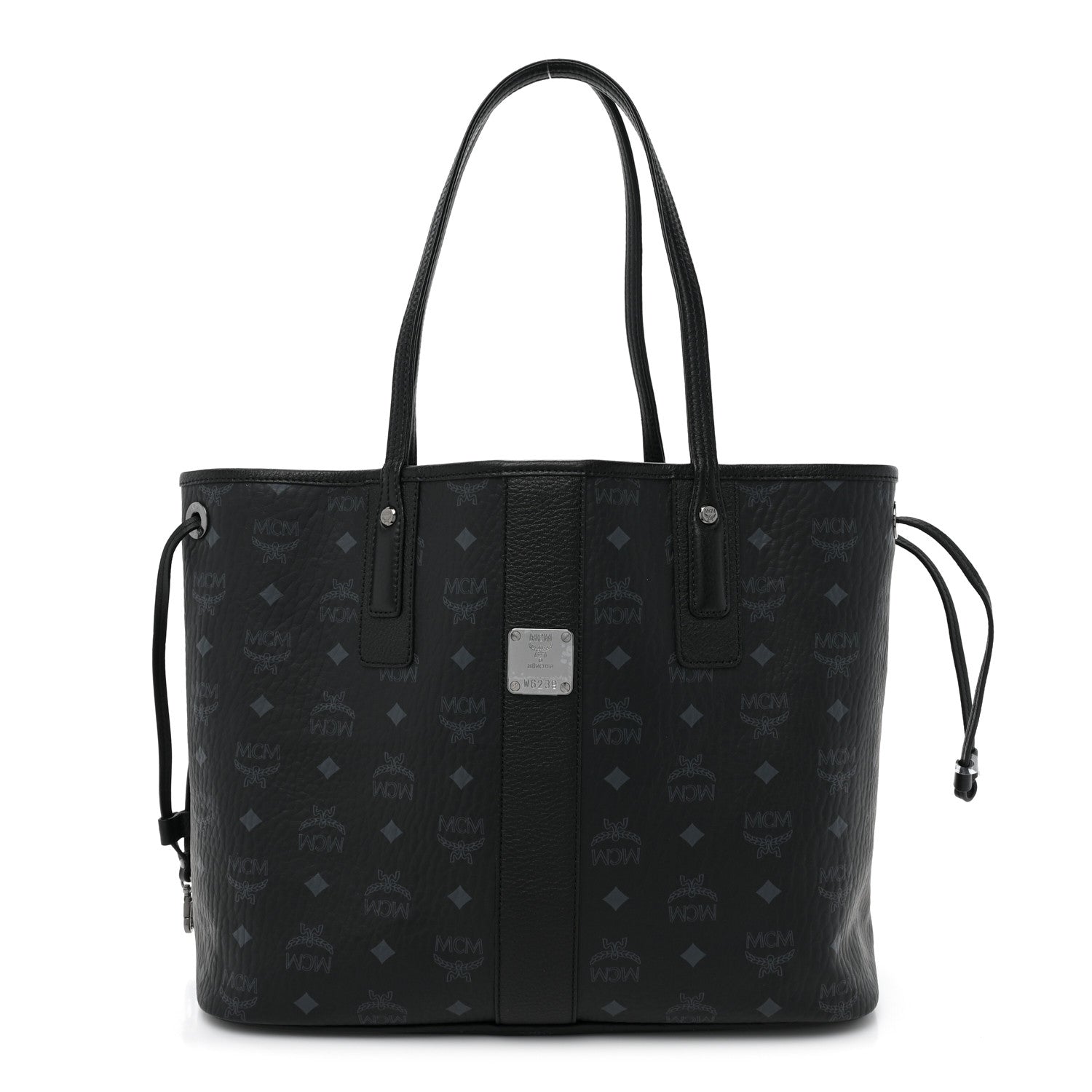 MCM Visetos Medium Liz Reversible Shopper Tote Black 1 of 16