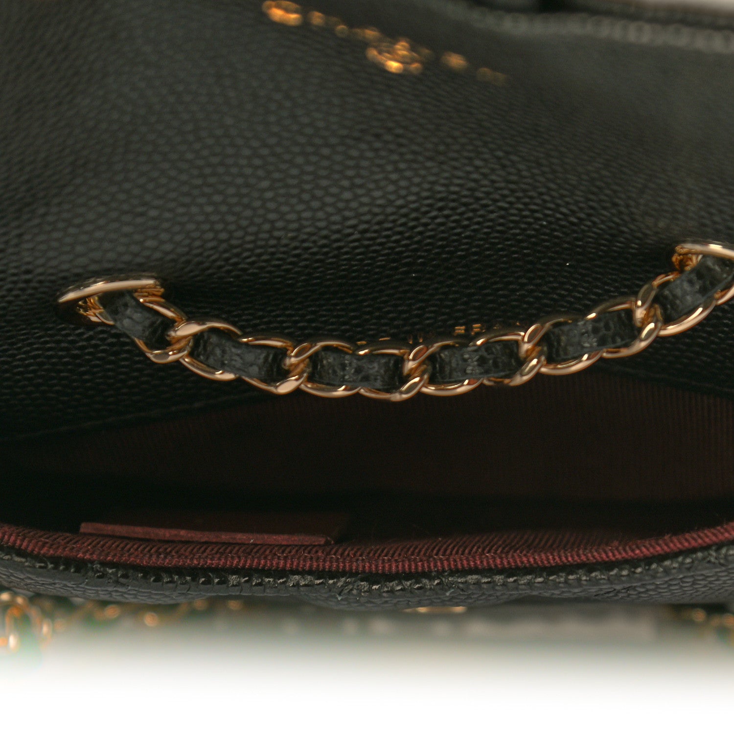 Chanel Caviar Quilted Mini Chain Belt Bag Black 5 of 9