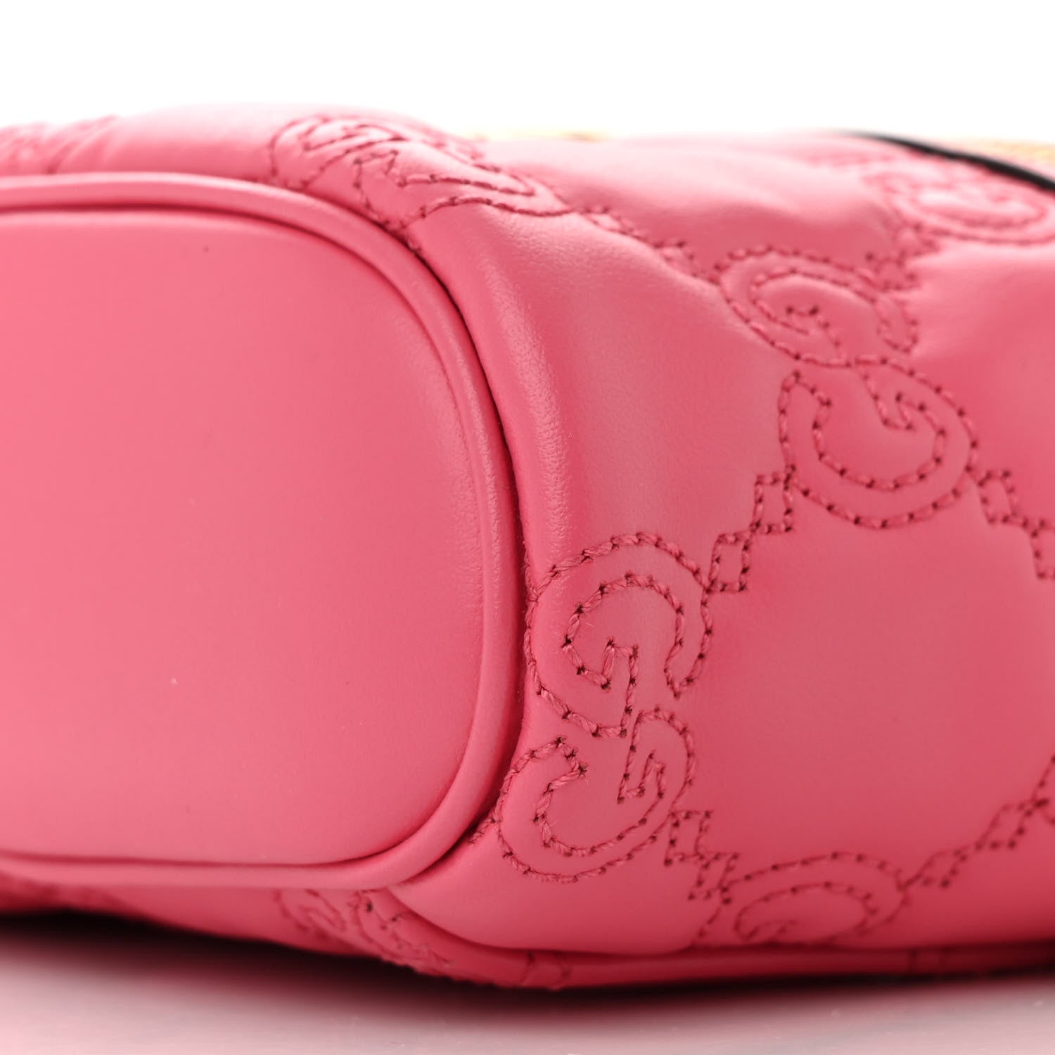 Gucci Calfskin GG Matelasse Mini Top Handle Bag Rhodamine Pink 10 of 10