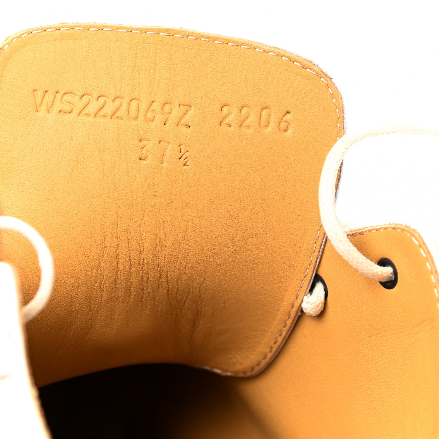 Hermes Glossed Calfskin Funk Ankle Boots 37.5 Beige Glaise 8 of 9