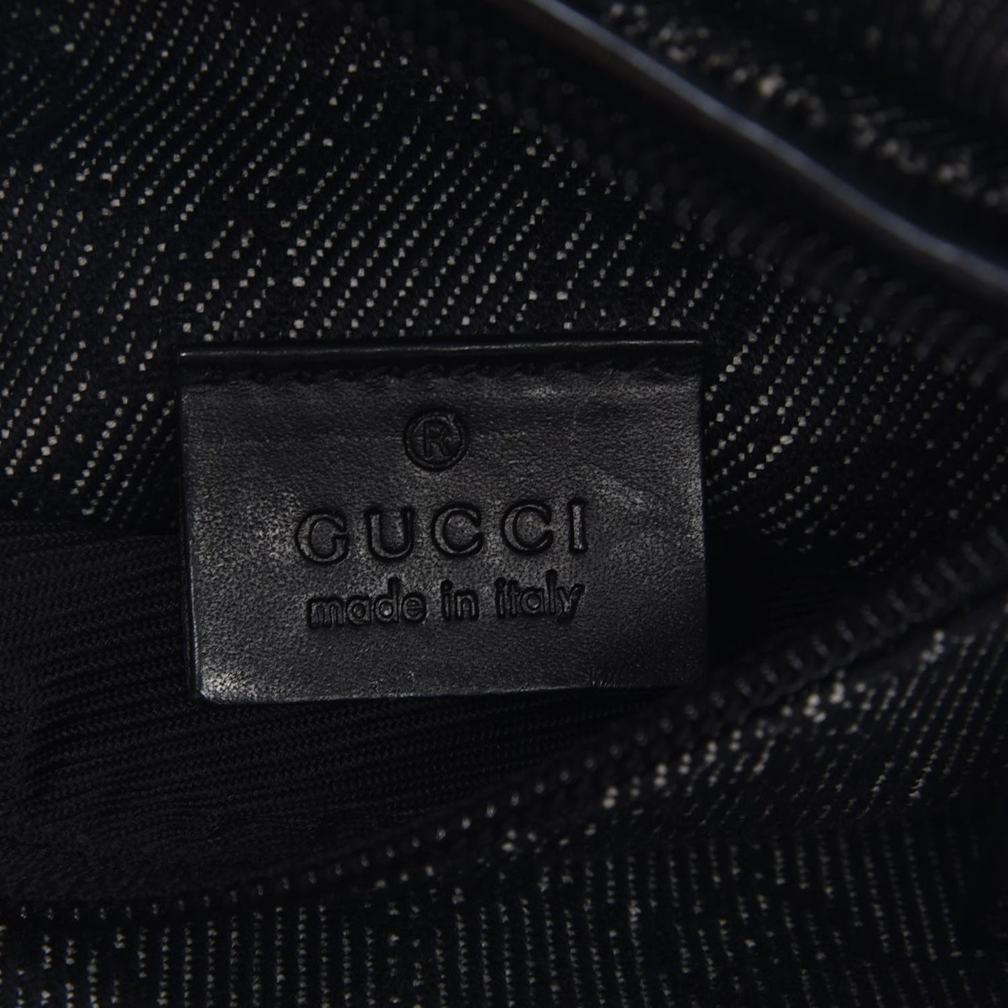 Denim Monogram Double Pocket Belt Bag Black