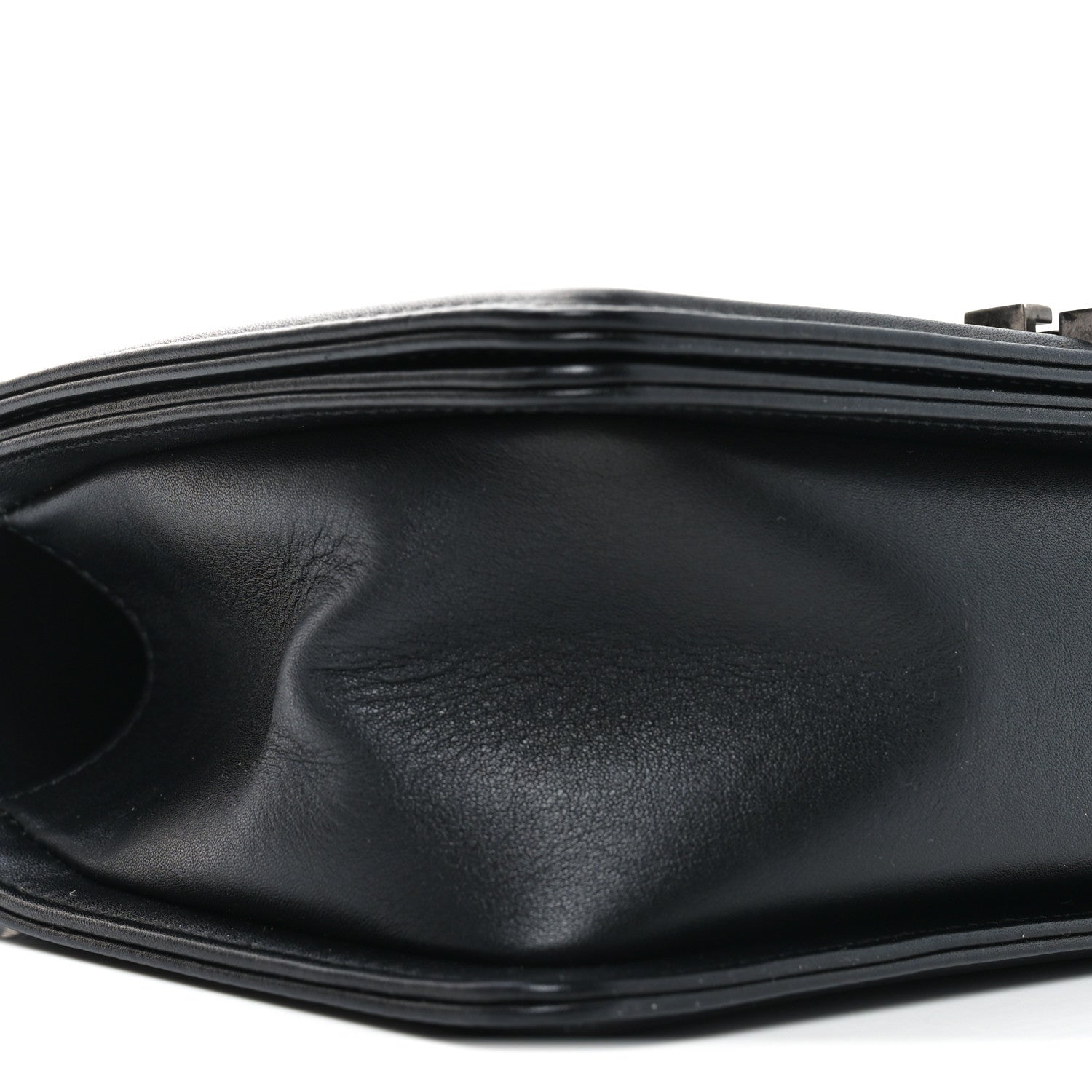 Chanel Calfskin Woven Medium Boy Flap Black White 9 of 10