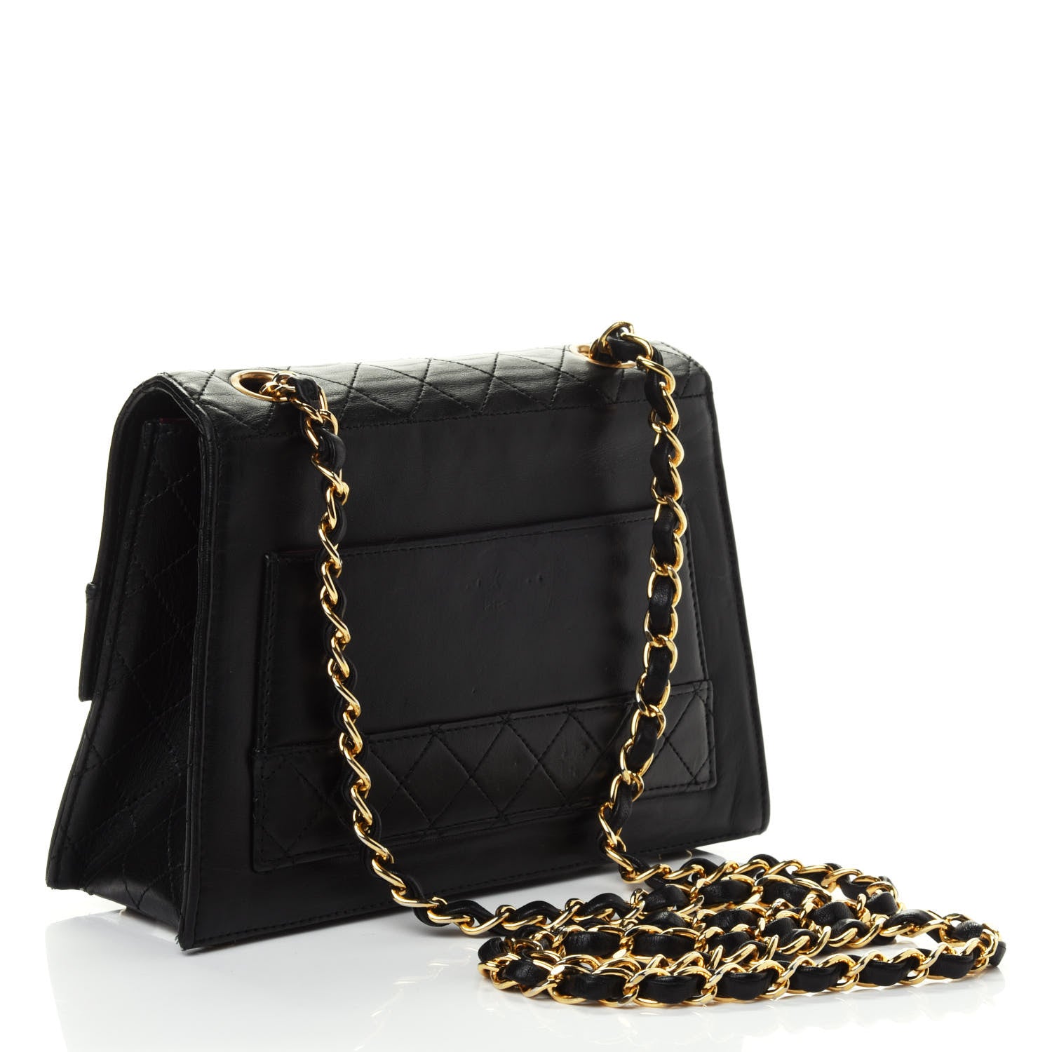 Chanel Lambskin Quilted Small Single Flap Black 2 of 4