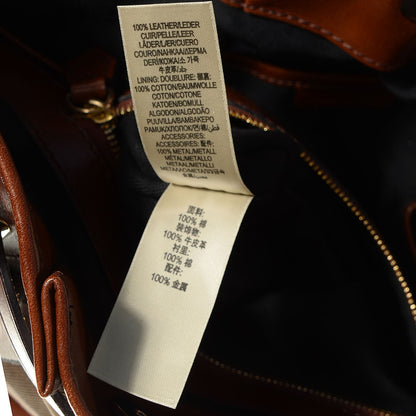 Burberry Bridle Calfskin House Check Large Whipstitch Tote Dark Tan 11 of 11
