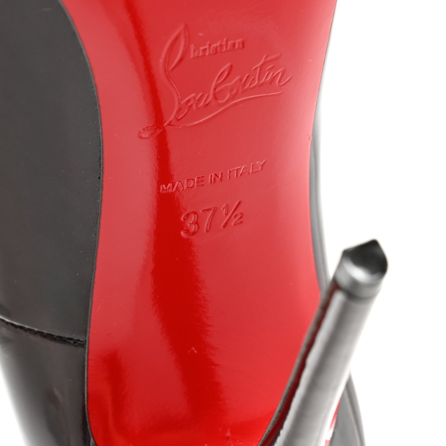 Christian Louboutin Metallic Patent Psychic So Kate 120 Pumps 37.5 Black 7 of 7