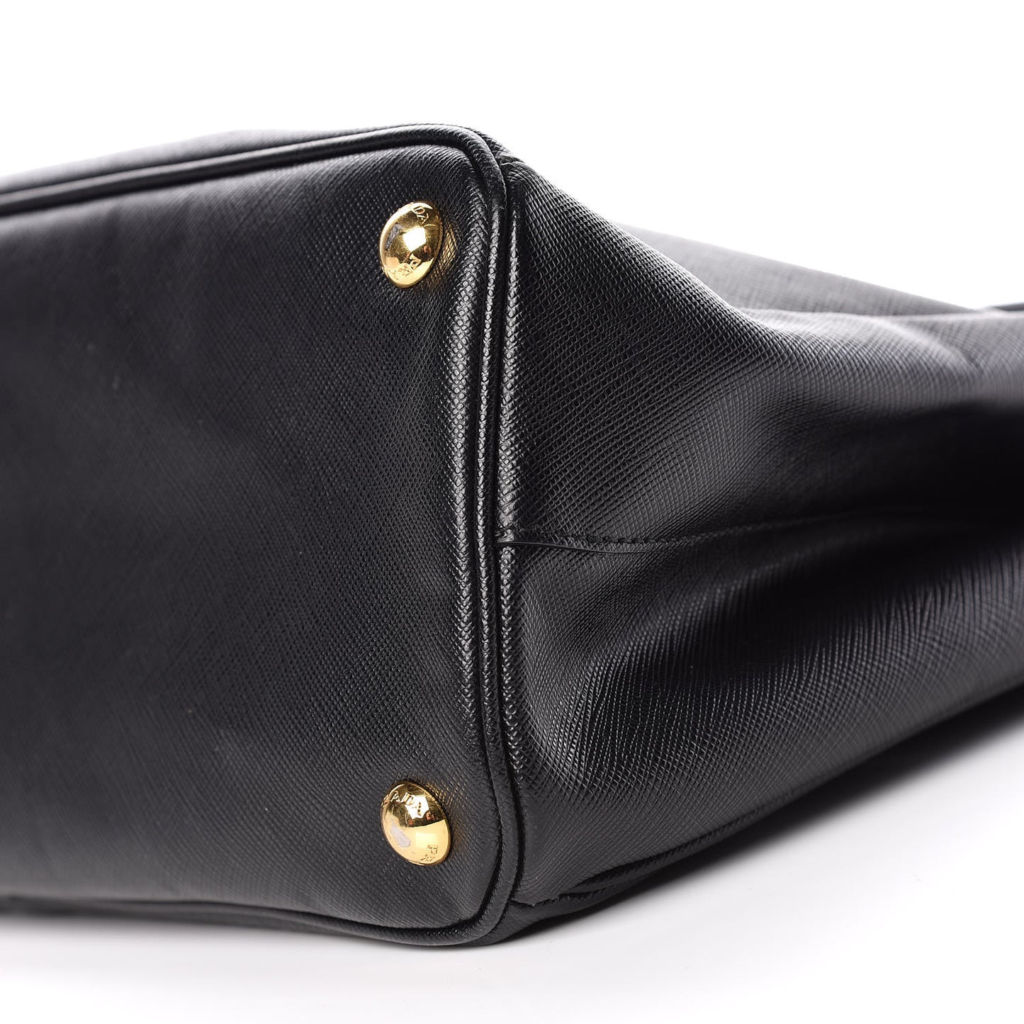 Saffiano Small Galleria Double Zip Tote Black